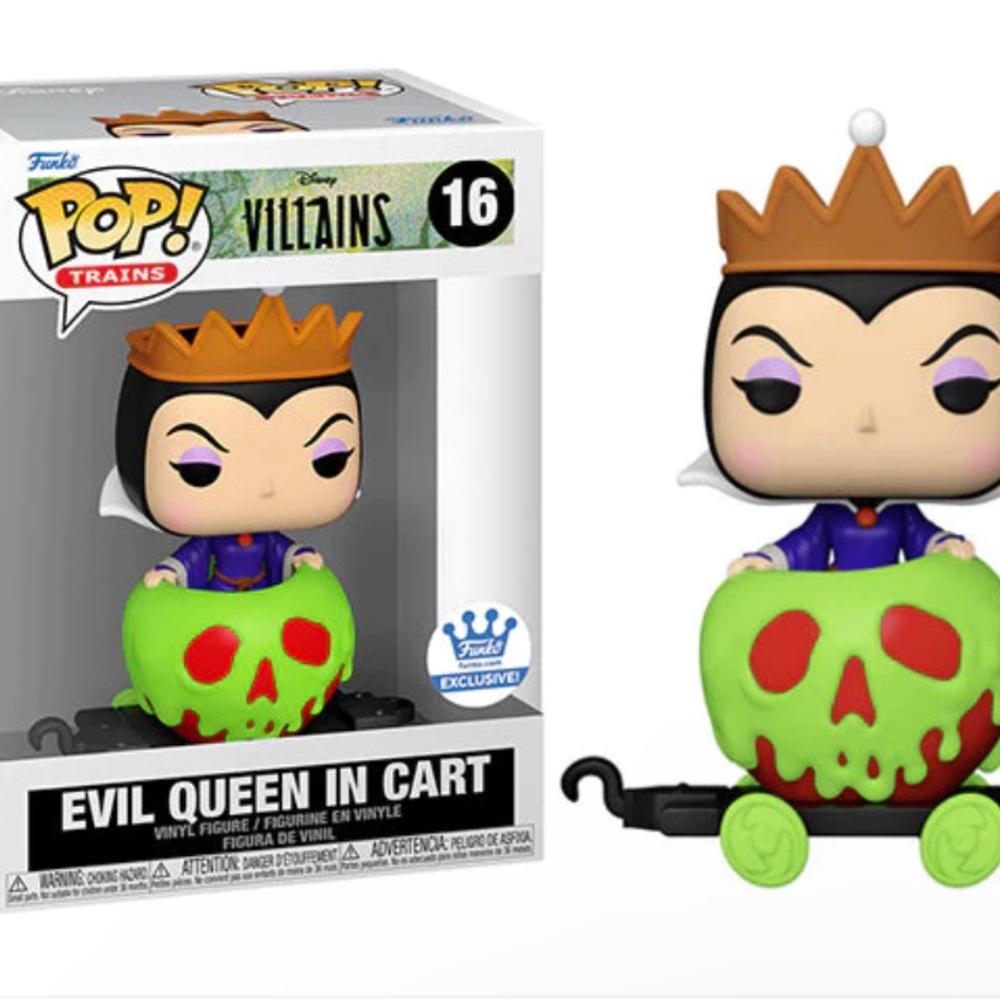 Funko Pop! Villains Evil Queen with Orange Crown and Green Skull